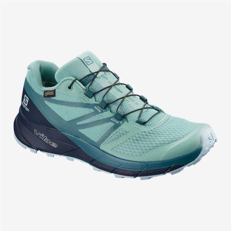 Salomon SENSE RIDE 2 GTX INVIS FIT W Womens Trail Running Shoes Turquoise | Salomon South Africa